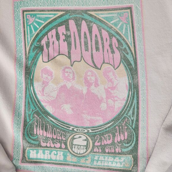 Free People X Daydreamer Graphic Sweatshirt-Doors-Oversized-Y2K Revival-Rocker-L - Picture 2 of 12